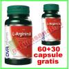 L-arginina promotie 60+30 capsule