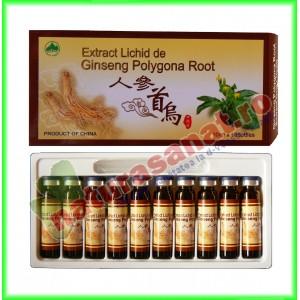 Extract de Ginseng cu Polygona 10 fiole x 10 ml - L$L Plant