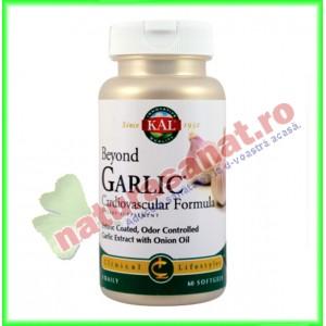 Beyond Garlic (ulei de usturoi si ceapa) 450mg 60 capsule gelatinoase moi - KAL / Solaray