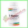 D-Mannose with CranActin (cu extract de merisor) 60 capsule vegetale - Solaray - Secom