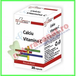 Calciu cu Vitamina C 30 capsule - Farmaclass
