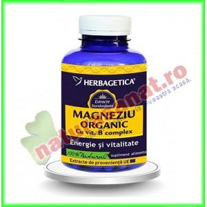 Magneziu Organic 120 capsule - Herbagetica