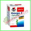 Omega-3 + spirulina 60 capsule + 60 comprimate - doppel herz