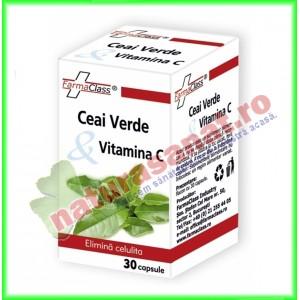 Ceai Verde cu Vitamina C 30 capsule - Farmaclass