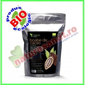 Cacao Boabe Intregi Ecologice Bio 250 g  - Niavis