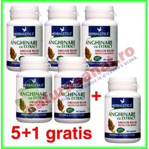 Anghinare cu Extract 40 capsule PROMOTIE 5+1 gratis - Herbagetica