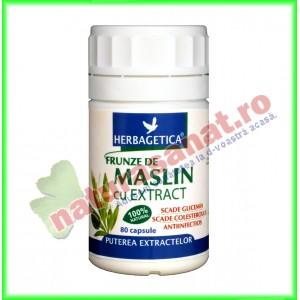 Frunze de maslin extract 80 capsule - Herbagetica