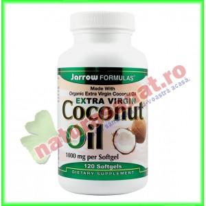 Coconut Oil Extra Virgin 1000mg 120 capsule gelatinoase moi - Jarrow Formulas - Secom