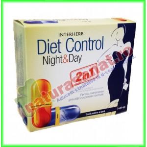 Diet Control Noapte si Zi 2 X 60 capsule - Interherb