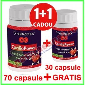 Cardio Power PROMOTIE 70+30 capsule GRATIS - Herbagetica