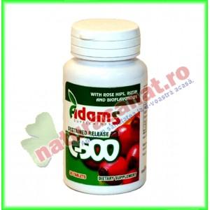 Vitamina C 500 mg cu Macese 30 tablete - Adams Vision