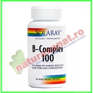 B-Complex 100 50 capsule vegetale - Solaray - Secom