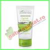 Gel de curatat 3 in 1, scrub si ser cu lime si castravete pentru ten