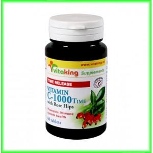 Vitamina C 1000 mg 60 comprimate cu absorbtie lenta - Vita King