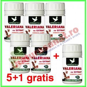 PROMOTIE Valeriana Extract 80 capsule 3+1 gratis - Herbagetica