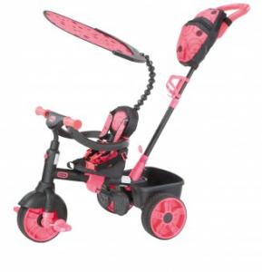 Tricicleta 4In1 Roz Neon copii 9 luni + Little Tikes
