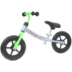 Bicicleta fara pedale transformabila Copii 12 inch - Gri cu Verde