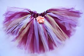 Fusta tulle mov handmade