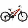 Bicicleta mtb omega magic 24" portocaliu fullsuspension
