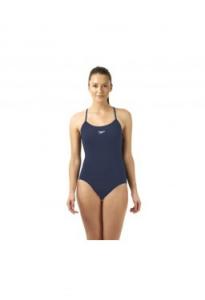 Costum de baie pentru femei Speedo solid rippleback navy