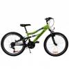 Bicicleta mtb omega magic 20" verde fullsuspension