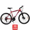 Bicicleta omega hawk 26" 21 viteze rosu+1 cadou