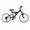 Bicicleta MTB Passati Voyager 20" negru/verde fullsuspension