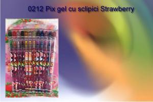 Pix gel cu sclipici Strawberry 0212