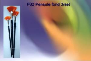 Pensule fond 3/set P02