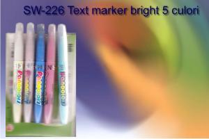 Text marker bright 5 culori SW-226
