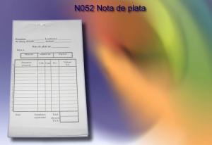 Nota de plata N052