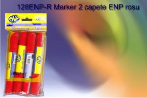 Marker 2 capete ENP rosu 128ENP-R