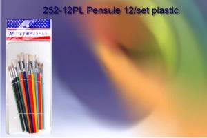 Pensule 12/set plastic 252-12PL