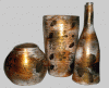 Set de vase din ceramica, unicat,  pictate