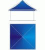 Pagoda 3 x 3m patrat light