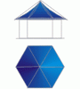 Pagoda 3,00m hexagonal light