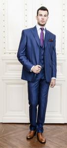 Costum la comanda Slim Fit Gentlemen`s Corner - 3 piese