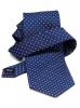 Cravata albastra cu patratele albe -