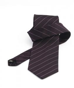 Cravata mov cu dungi violet