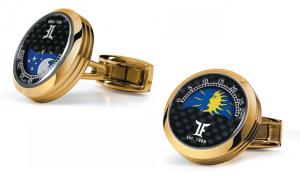 Butoni TF Est. 1968 Moon Phase - yellow gold plated - black carbon - NOU!