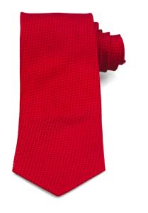 Cravata rosie cu tesatura pretioasa