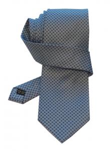 Cravata bleu cu patratele albastre