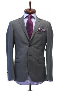 Sacou gri striat Slim Fit Gentlemen`s Corner