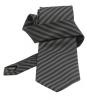 Cravata cu dungi negre si gri
