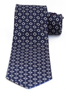 Cravata bleumarin cu desen avangardist