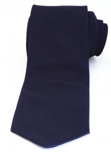 Cravata bleumarin cu tesatura fin striata