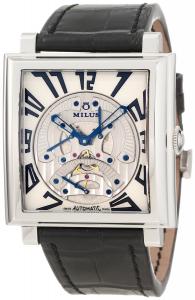 Ceas MILUS - HERIOS TRIRETROGRADE STEEL - WHITE