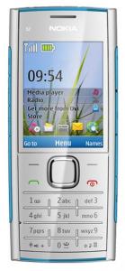 Nokia x2 blue on silver