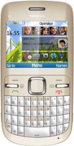 Nokia c3 golden white