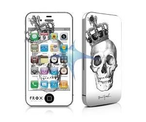 Skin Kits Cover Sticker Skull King for iPhone 4